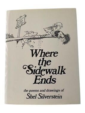 Where the Sidewalk Ends by Shel Silverstein HC DJ HarperCollins 1974 Poetry